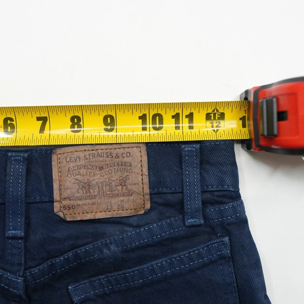 Orange Tab Levi's Jeans Youth Sz 12‎ (25X26) 550 Relaxed Fit Denim